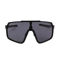Bolt | Black Extra-Large Half Rim Shield Sports Sunglasses for Men & Women [UV-protected]