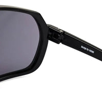 Bolt | Black Extra-Large Half Rim Shield Sports Sunglasses for Men & Women [UV-protected]