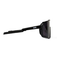 Bolt | Black Extra-Large Half Rim Shield Sports Sunglasses for Men & Women [UV-protected]