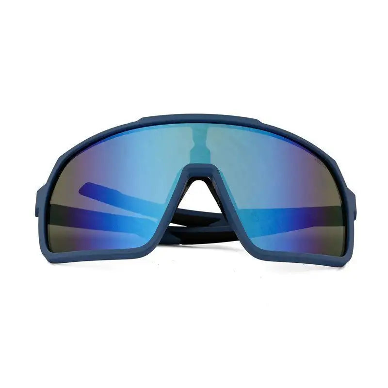Bolt | Light Blue Extra-Large Full Rim Shield Sports Sunglasses for Men & Women [UV-protected]