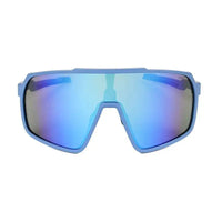 Bolt | Light Blue Extra-Large Full Rim Shield Sports Sunglasses for Men & Women [UV-protected]