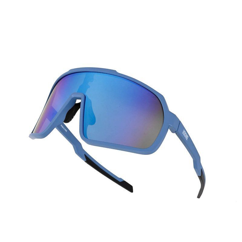 Bolt | Light Blue Extra-Large Full Rim Shield Sports Sunglasses for Men & Women [UV-protected]