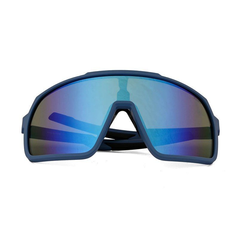 Bolt | Light Blue Extra-Large Full Rim Shield Sports Sunglasses for Men & Women [UV-protected]