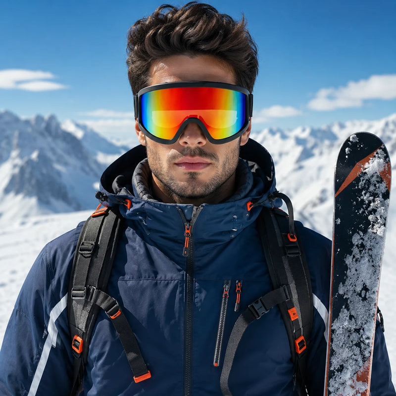 Ulyria | Multi Color-1 Free Size Full Rim Shield Sports Sunglasses for Men & Women [Air-Shield]