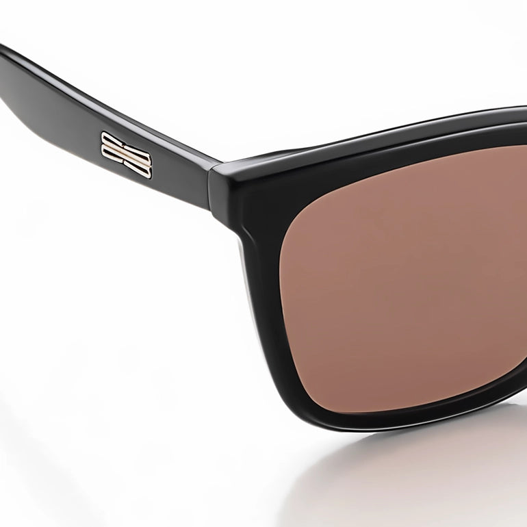 Lumor | Brown Medium Full Rim Square Sunglasses for Women [UV-protected]