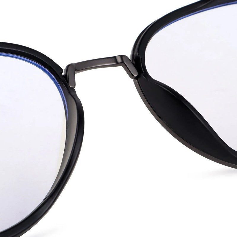 Caelium | Grey & Black Large Full Rim Aviator Clip-on for Men & Women [UV-protected]