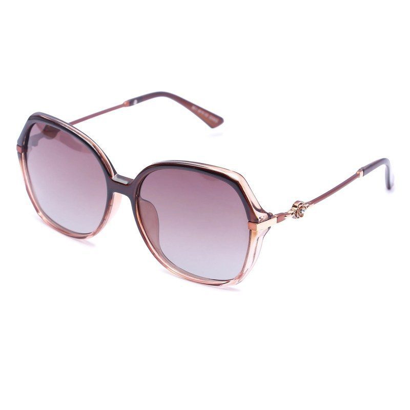 Calyra Gradient Brown Large Full Rim Square Sunglasses for Women — Hashtag Eyewears