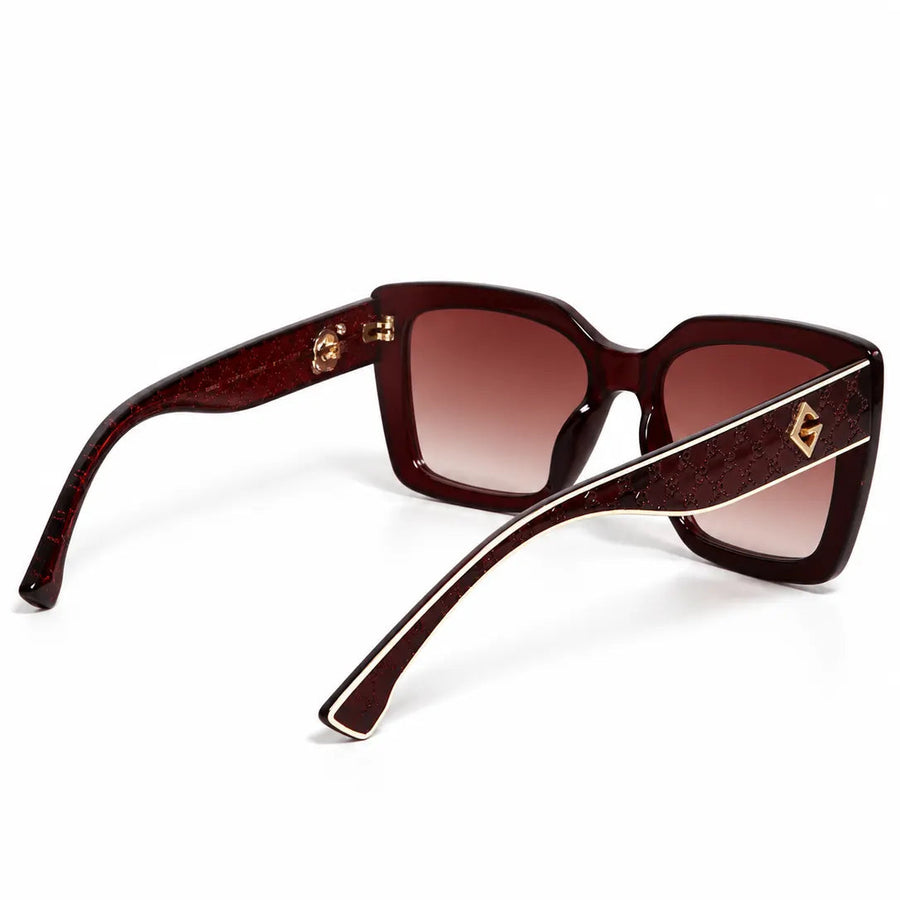 Gravon | Brown Large Full Rim Wayfarer Sunglasses for Women [UV-protected]