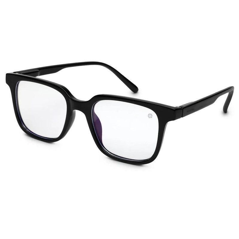 Celestia Black Medium Full Rim Wayfarer Computer Glasses for Men & Women — Hashtag Eyewears