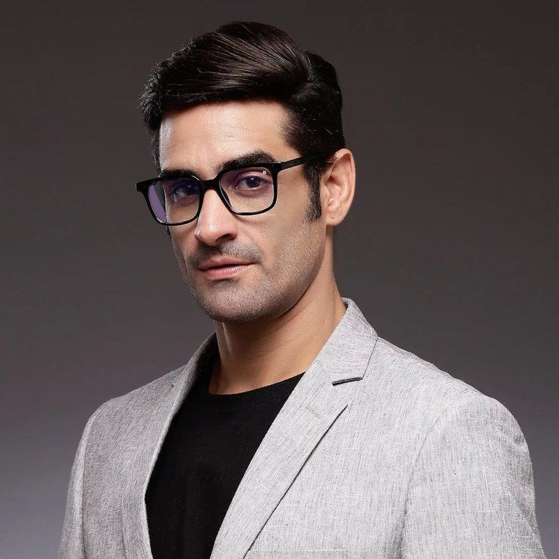 Celestia Black Medium Full Rim Wayfarer Computer Glasses for Men & Women — Hashtag Eyewears