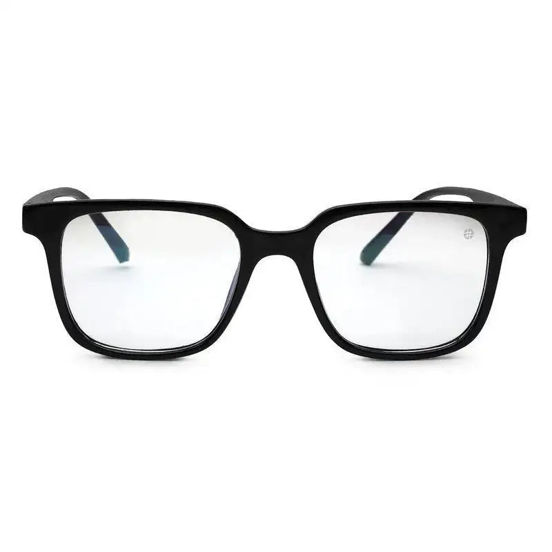 Celestia | Black Medium Full Rim Wayfarer Computer Glasses for Men & Women [Blue Block]