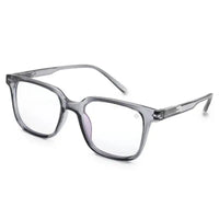Celestia | Smoke Medium Full Rim Wayfarer Computer Glasses for Men & Women [Blue Block]
