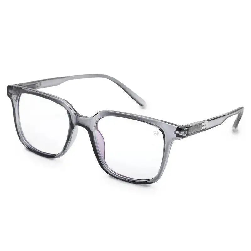 Celestia | Smoke Medium Full Rim Wayfarer Computer Glasses for Men & Women [Blue Block]