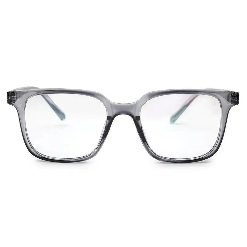 Celestia | Smoke Medium Full Rim Wayfarer Computer Glasses for Men & Women [Blue Block]