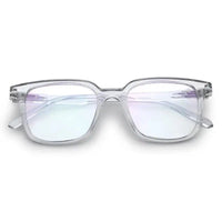 Celestia | Transparent Medium Full Rim Wayfarer Computer Glasses for Men & Women [Blue Block]