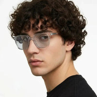 Celestia | Transparent Medium Full Rim Wayfarer Computer Glasses for Men & Women [Blue Block]
