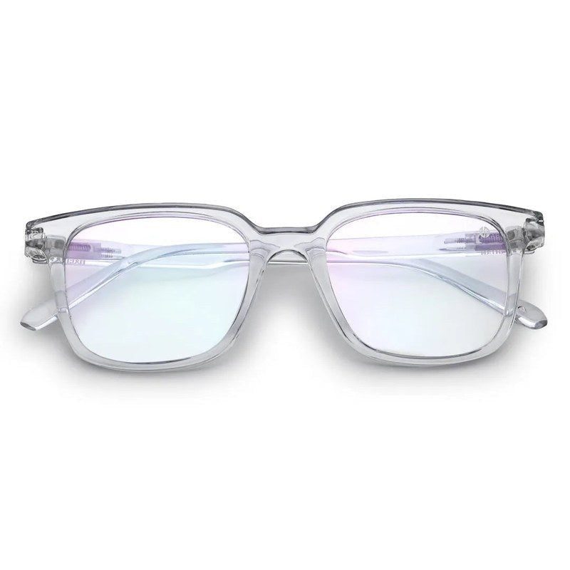 Celestia Transparent Medium Full Rim Wayfarer Computer Glasses for Men & Women — Hashtag Eyewears