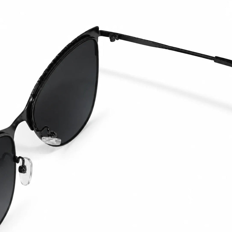 Hestara | Black Medium Full Rim Cat eye Sunglasses for Women [UV-protected]