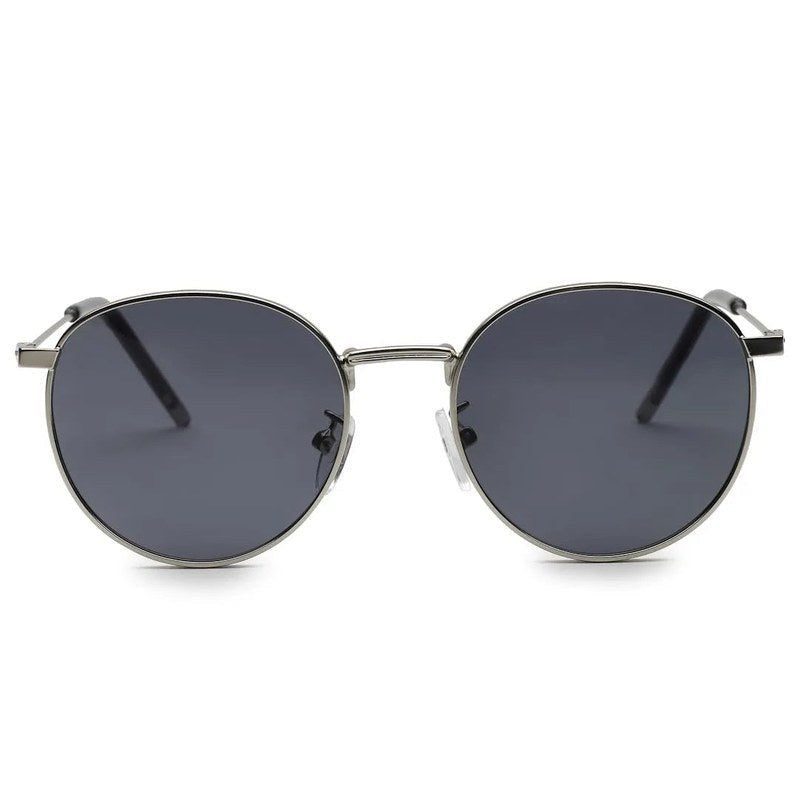 Chronis Grey Medium Full Rim Oval Sunglasses for Kids — Hashtag Eyewears
