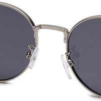 Chronis Grey Medium Full Rim Oval Sunglasses for Kids — Hashtag Eyewears