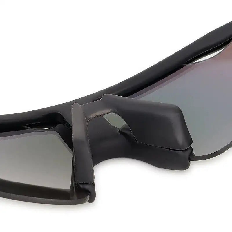 Chronos | Grey Medium Half Rim Shield Sports Sunglasses for Men & Women [UV-protected]