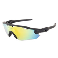 Chronos Grey Medium Half Rim Shield Sports Sunglasses for Men & Women — Hashtag Eyewears