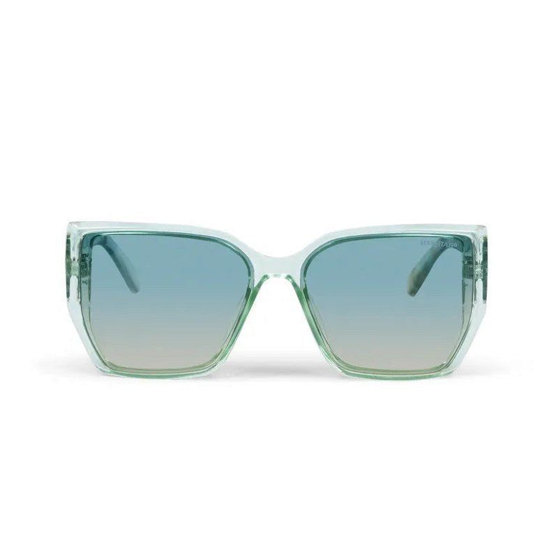 Chrysa Transparent Texture Brown Pink Gradient Large Full Rim Square Sunglasses for Men & Women — Hashtag Eyewears