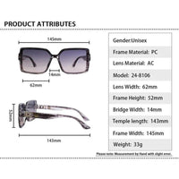 Cipher Pink Black Texture Large Full Rim Rectangle Sunglasses for Women — Hashtag Eyewears
