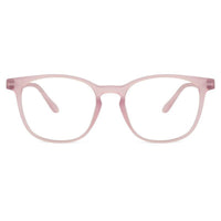 Clario Baby Pink Medium Full Rim RECTANGLE Computer Glasses for Men & Women — Hashtag Eyewears