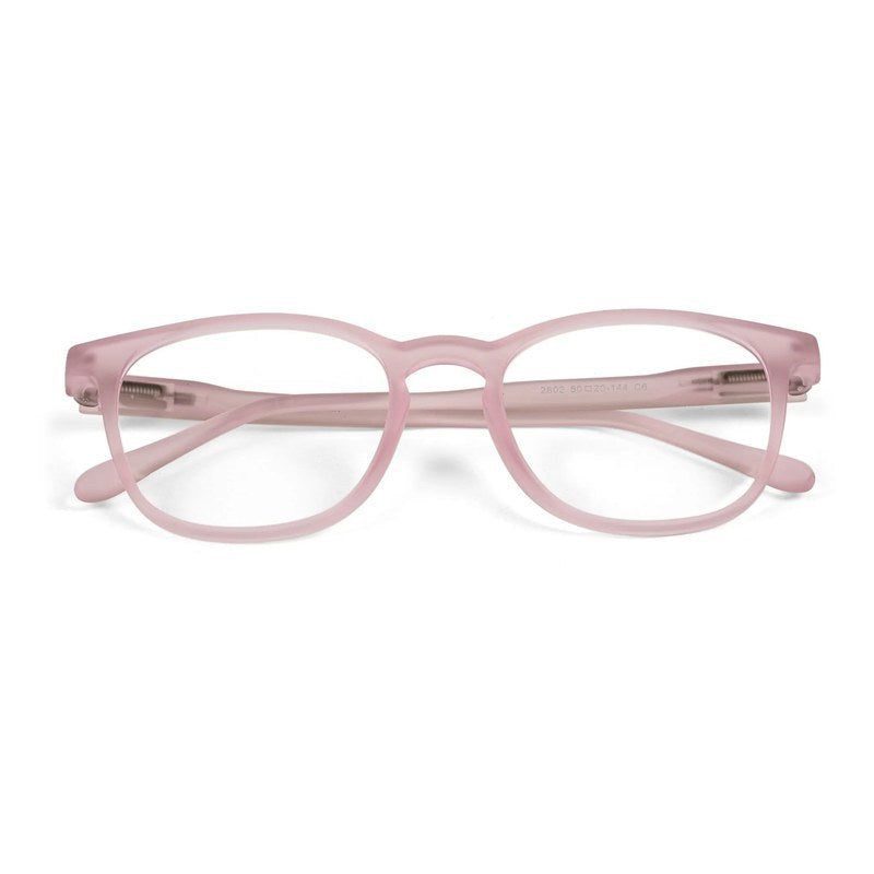 Clario Baby Pink Medium Full Rim RECTANGLE Computer Glasses for Men & Women — Hashtag Eyewears