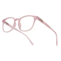 Clario Baby Pink Medium Full Rim RECTANGLE Computer Glasses for Men & Women — Hashtag Eyewears