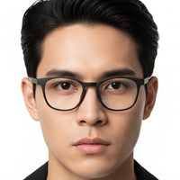 Clario Black Medium Full Rim RECTANGLE Computer Glasses for Men & Women — Hashtag Eyewears