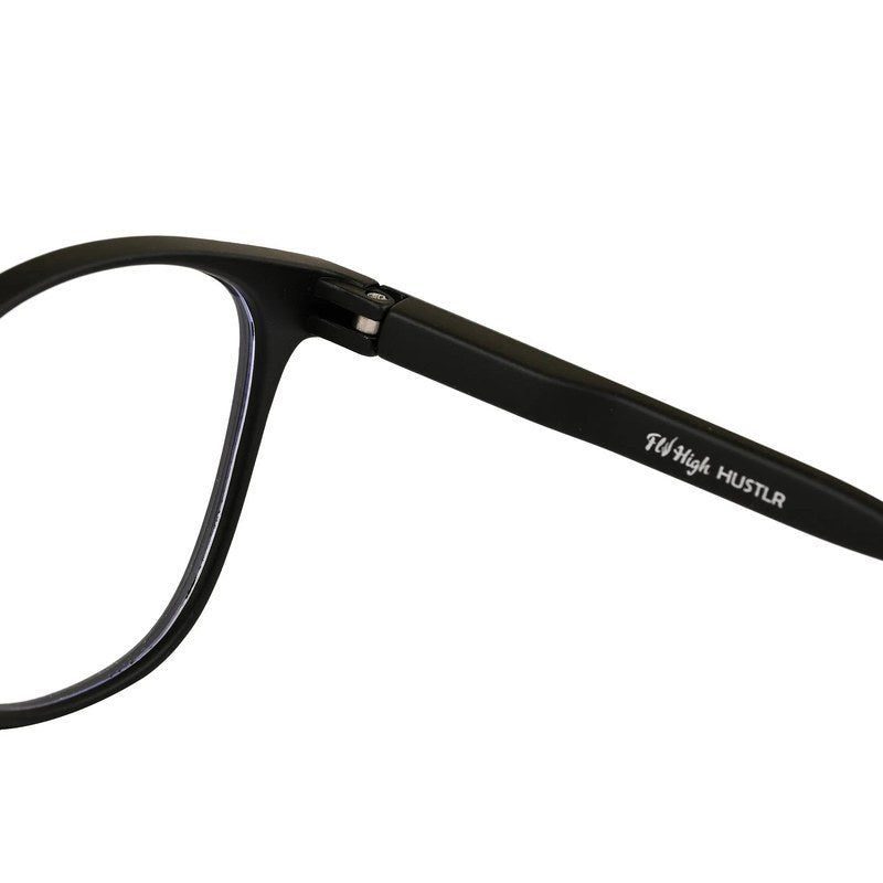 Clario Black Medium Full Rim RECTANGLE Computer Glasses for Men & Women — Hashtag Eyewears
