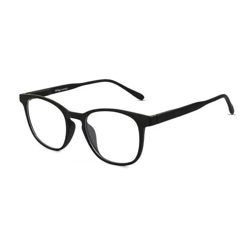 Clario | Black Medium Full Rim RECTANGLE Computer Glasses for Men & Women [Blue Block]