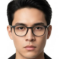 Clario | Black Medium Full Rim RECTANGLE Computer Glasses for Men & Women [Blue Block]