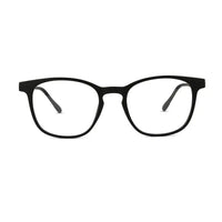 Clario | Black Medium Full Rim RECTANGLE Computer Glasses for Men & Women [Blue Block]