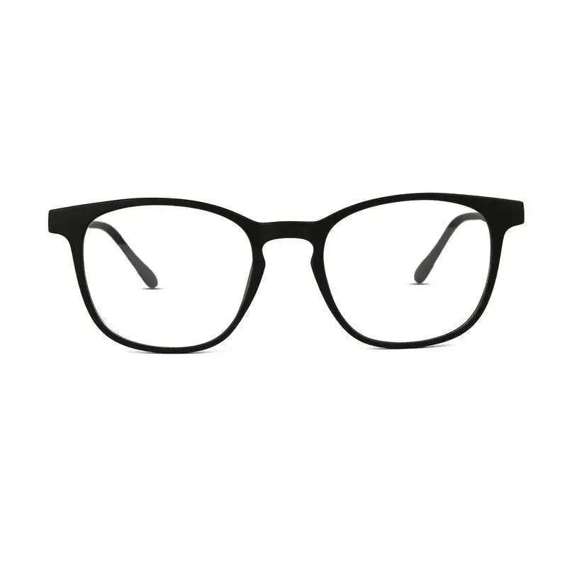 Clario | Black Medium Full Rim RECTANGLE Computer Glasses for Men & Women [Blue Block]