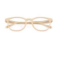Clario Cream Medium Full Rim RECTANGLE Computer Glasses for Men & Women — Hashtag Eyewears