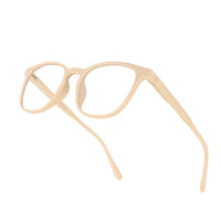 Clario Cream Medium Full Rim RECTANGLE Computer Glasses for Men & Women — Hashtag Eyewears
