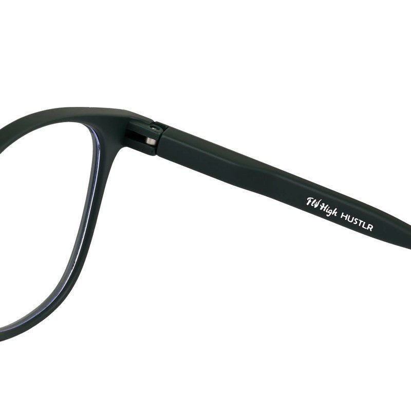 Clario Green Medium Full Rim RECTANGLE Computer Glasses for Men & Women — Hashtag Eyewears