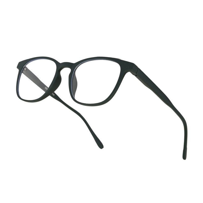 Clario Green Medium Full Rim RECTANGLE Computer Glasses for Men & Women — Hashtag Eyewears