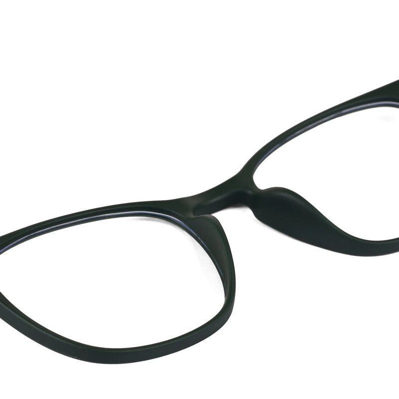 Clario Green Medium Full Rim RECTANGLE Computer Glasses for Men & Women — Hashtag Eyewears