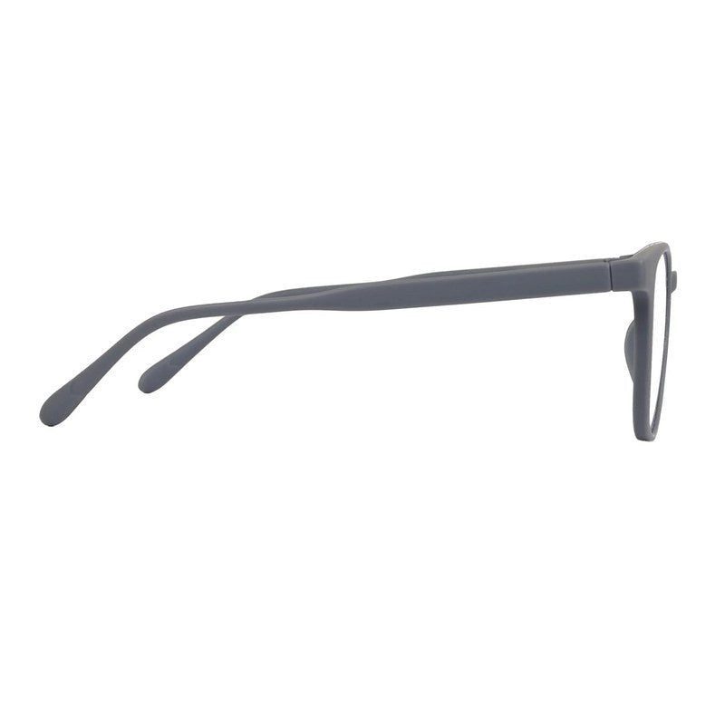 Clario Grey Medium Full Rim RECTANGLE Computer Glasses for Men & Women — Hashtag Eyewears