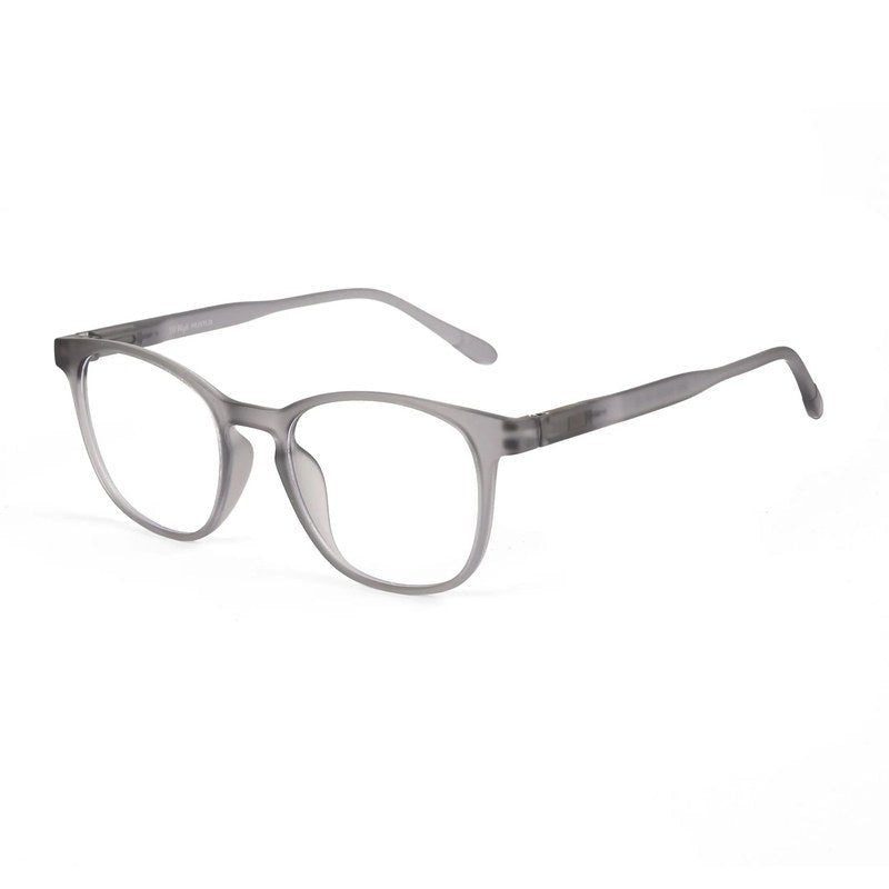 Clario Smoke Medium Full Rim RECTANGLE Computer Glasses for Men & Women — Hashtag Eyewears