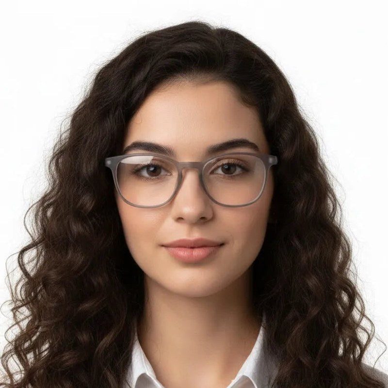 Clario Smoke Medium Full Rim RECTANGLE Computer Glasses for Men & Women — Hashtag Eyewears