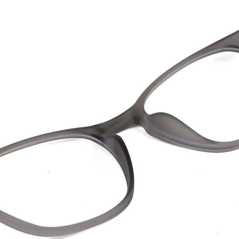 Clario Smoke Medium Full Rim RECTANGLE Computer Glasses for Men & Women — Hashtag Eyewears