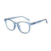 Clario Transparent Blue Medium Full Rim RECTANGLE Computer Glasses for Men & Women — Hashtag Eyewears