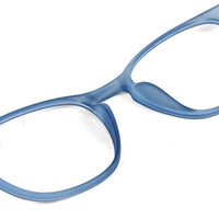Clario Transparent Blue Medium Full Rim RECTANGLE Computer Glasses for Men & Women — Hashtag Eyewears