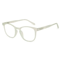 Clario | Transparent Light Green Medium Full Rim RECTANGLE Computer Glasses for Men & Women [Blue Block]