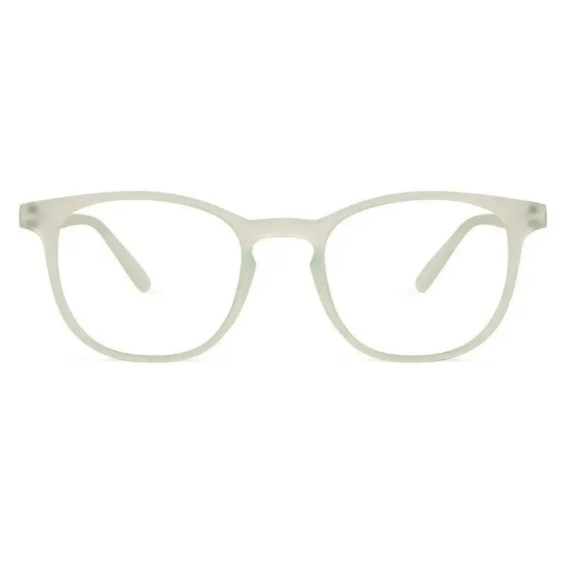 Clario | Transparent Light Green Medium Full Rim RECTANGLE Computer Glasses for Men & Women [Blue Block]